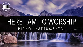 HERE I AM TO WORSHIP(HILLSONG)| PIANO INSTRUMENTAL WITH LYRICS  BY ANDREW POIL | PIANO COVER