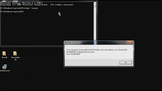 On a computer runing Microsoft Windows non-core edition,run 'slui.ee 0x2a 0c00.... error: 0xc004d302
