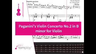 Paganini's Violin Concerto No. 2 in B minor - Sheet Music