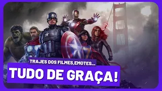 OFICIAL: MARVEL'S AVENGERS LIBERA SKINS DE GRAÇA PARA SEMPRE! INCLUINDO AS SKINS DOS FILMES!