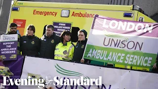Strikes latest: Thousands of ambulance workers walk out in pay dispute