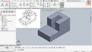 SolidWorks Tutorial for beginners Exercise 05   using offset cut extrude