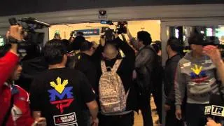 Manny Pacquiao Arrives At LAX For Camp For Tim Bradley Fight EsNews Boxing