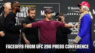 UFC 296 Press Conference Faceoffs | ESPN MMA