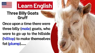 Learn English through Story - Level 1 | Three Billy Goats Gruff