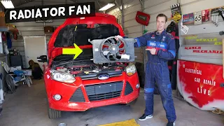 FORD FOCUS MK3 RADIATOR FAN REMOVAL REPLACEMENT. CAR OVERHEATING FIX