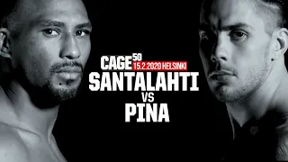 CAGE 50: Santalahti vs Pina Full Fight MMA