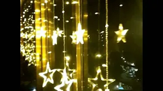 Star Curtain Led Lights/ Curtain Lights /Christmas /Diwali /New Year Lights /Amazon Home Decor #star