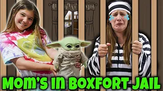 Mom Goes To Boxfort Jail For 24 Hours With No Baby Yoda