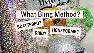 Beginner Rhinestone Blinging | Scatter | Honeycomb | Grid | How To Bling A Tumbler