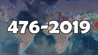 EU4: 476-2019 Year Timelapse AI Only