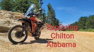 Exploring Chilton Co. Alabama on my KLR 650