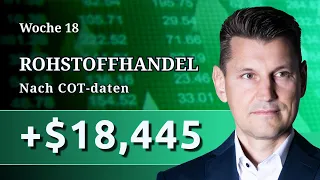 +$18,445 Gewinn mit Rohstoffen. Ich zeige alle meine Trades von KW18