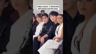 Rashmika with korean actor Jungilwoo and Thai actor gulf #shorts