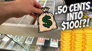 These .50 Cent Sports Card Bargain Bins were Loaded!!