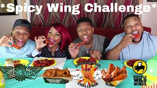 BW3 Blazin and Wing Stop Atomic Wing Challenge  ⚠ HOT Stuff!