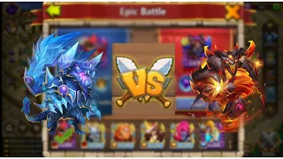 Epic Battle For Flame Darklord | Easy Win With Serratica | Castle Clash.