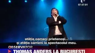 Thomas Anders a cantat la Bucuresti reportaj Antena 1 / TA live in Bucharest news report