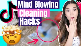 TIKTOK CLEANING HACKS That REALLY WORK 🤯 | Testing Viral Tik Tok Cleaning Tips | Best Cleantok