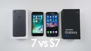 iPhone 7 vs Samsung Galaxy S7 SPEED TEST and Comparison