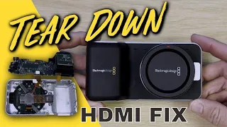 HDMI port repair: Blackmagic Pocket Cinema Camera disassembly teardown - BMPCC