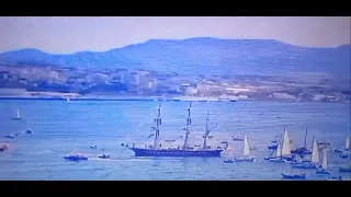 ARRIVÉE  DU BELEM 🌊 🛳 😃  A MARSEILLE France 🇨🇵🌊❤️ avec LA FLAMME OLYMPIQUE2024 🥰🇲🇫🕯🇲🇫 ...