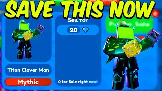 Save This Now If You Have TITAN CLOVER MAN in Toilet Tower Defense