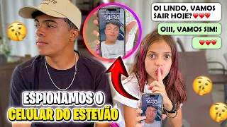 Jéssica e Gabriel espionaram o Celular do Estevão (Jéssica e família)