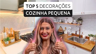 ✅ TOP 5 DECORAÇÕES para COZINHA PEQUENA