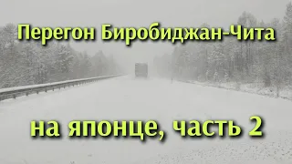 Перегон Биробиджан - Чита на праворуком японце, часть 2. 10 апреля 2024 г.
