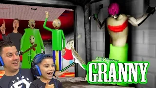 Using Baldi's Basic Car To Escape Granny's House! Granny Is Baldi Mod Gameplay