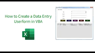 VBA User Form: Add, Update, Delete and Save