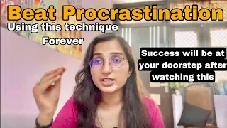 Beat Procrastination using this technique 🔥 #ssccgl #upsc #banking #productivity