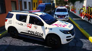 CRIMINOSOS TROCAM TIROS COM A FORÇA TÁTICA NA FAVELA | GTA 5 POLICIAL (LSPDFR)