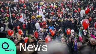 Thousands Protest Against a Partial Covid-19 Lockdown in Utrecht, Netherlands