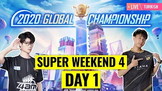 [TR] PMGC 2020 Lig Aşaması | Qualcomm | PUBG MOBILE Global Championship | 4. Super Hafta Sonu 1. Gün
