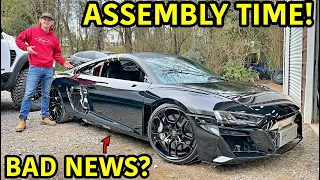 Rebuilding A Wrecked 2020 TWIN TURBO Audi R8 Part 11!!!