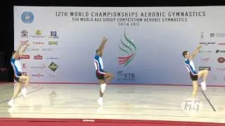 Trio FRANCE - Aerobic Worlds 2012