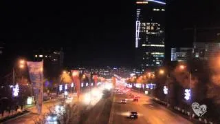 Есентай тауэр ночью / Esentai towers night