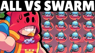 54 Brawlers vs THE SWARM! | Who is FASTEST?!