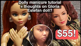 Giving Barbie Dolls Manicure &  Gloria Estefan Barbie News