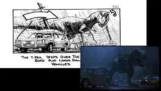 Storyboard Jurassic Park T Rex Scene