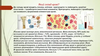 Біологія (8 клас). Внутрішнє середовище організму. Вчитель: Крючек Лариса Анатоліївна