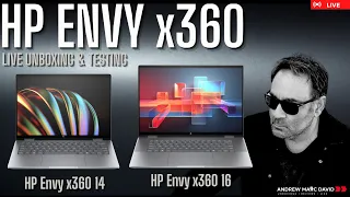 2024 HP Envy x360 14 & 16 - Live Unboxing & Testing