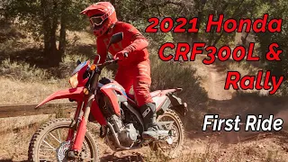 2021 Honda CRF300L and CRF300 Rally Review   First Ride