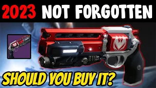 Not Forgotten In 2023 Still An Amazing Hand Cannon  | Destiny 2 Season Of The Witch