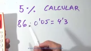 Cómo calcular el 5 por ciento -  Sacar Porcentajes de un número o cantidad