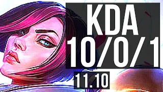 FIORA vs YONE (MID) | 10/0/1, 6 solo kills, Legendary, 600+ games | BR Grandmaster | v11.10