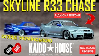 Огляд Скайлайн R33 ПОГОНЯ Mini GT Kaido House