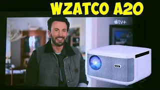 ПРОЕКТОР С АНДРОИД WZATCO A20. проекторы с алиэкспресс. видеонаблюдение с алиэкспресс